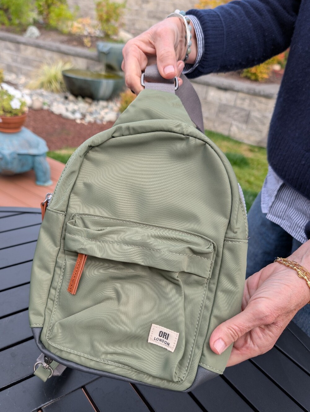 ORI London Olive Green Crossbody